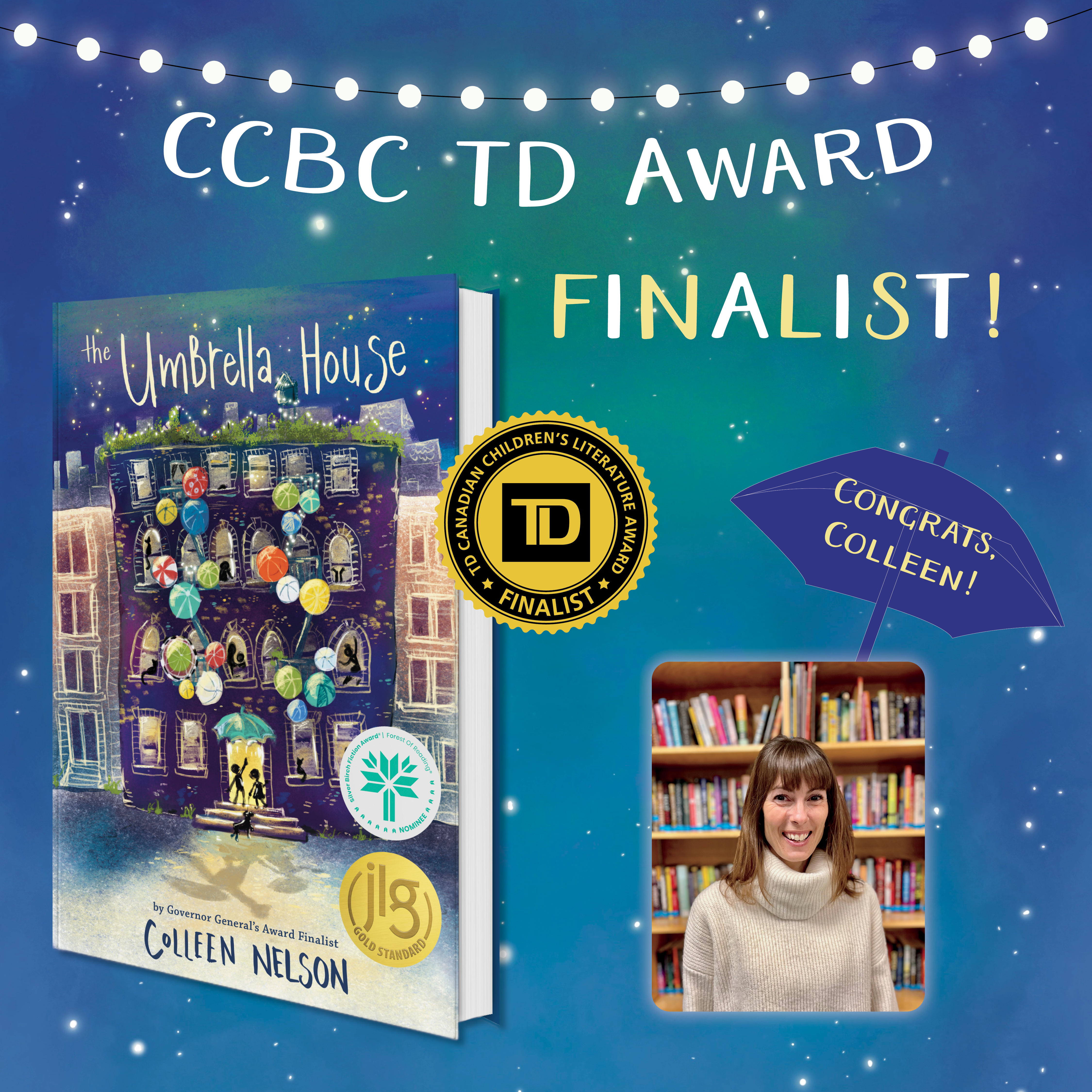 The Umbrella House is a CCBC TD Award Finalist!